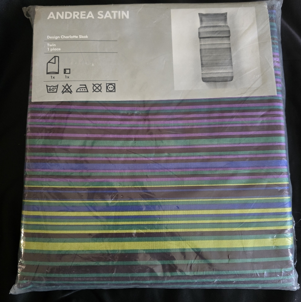 IKEA Multicolor Striped Twin Set